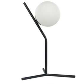 Lampe à poser en verre noir 45 cm WAPITI