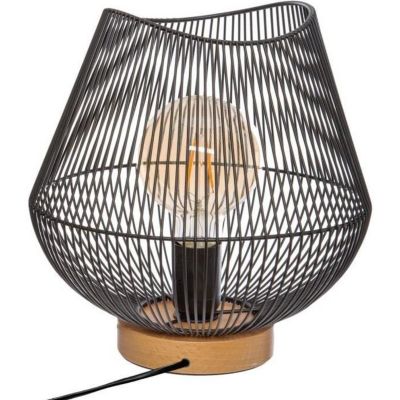 Lampe à poser filaire en métal - ATMOSPHERA - Jena - Noir - Bureau - Intérieur - Electrique