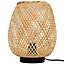 Lampe à poser Kasungu E27 IP20 Ø24 x H.30 cm GoodHome naturel
