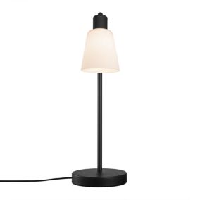 Lampe à poser MOLLI, Verrerie, Couleur Noir, E14, H.46, IP20 / NORDLUX Intérieur