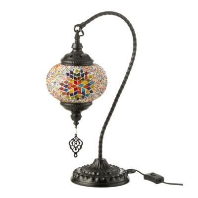 Lampe à Poser Mosaïque Design "Neal" 44cm Multicolore