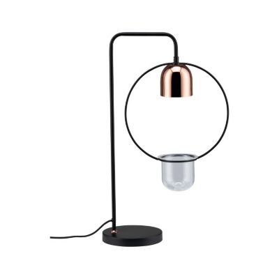 Lampe à poser Neordic Fanja max 1x20W GU10 Noir/cuivre 230V métal