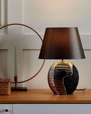 Lampe à poser noir et argenté ESLA