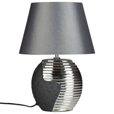 Lampe à poser noir et argenté ESLA