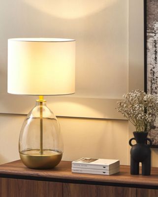 Lampe à poser OKARI Verre Blanc