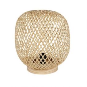 Lampe à poser Ostaria Vela Bambou naturel Cosy 60W