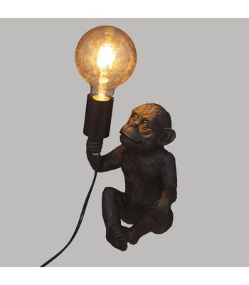 Lampe à poser Singe en Résine H 24,5 cm