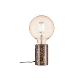 Lampe à poser SIV, Marbre, Couleur Marron, E27, H.10.3, IP20 / NORDLUX Intérieur