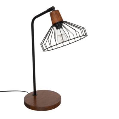 Lampe à poser style bistrot (32x47 cm - Noir)