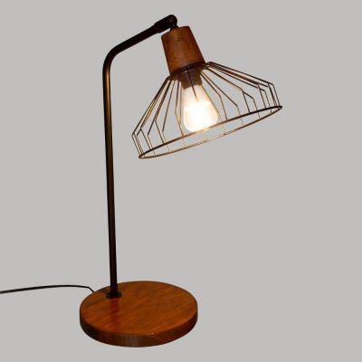 Lampe à poser style bistrot (32x47 cm - Noir)