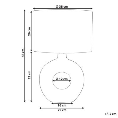 Lampe à poser VENTA Céramique Blanc