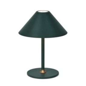 Lampe rechargeable en métal, vert H :25cm