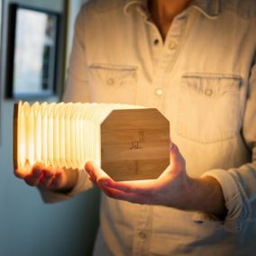 Lampe Smart Accordion en Bois - Gingko