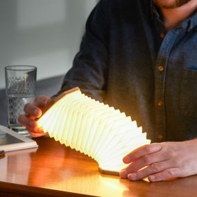 Lampe Smart Accordion en Bois - Gingko