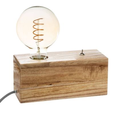 Lampe socle "Tibu" beige H9cm - ATMOSPHERA CREATEUR D'INTERIEUR
