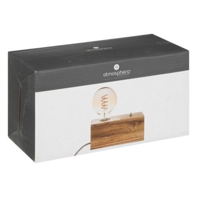 Lampe socle "Tibu" beige H9cm - ATMOSPHERA CREATEUR D'INTERIEUR