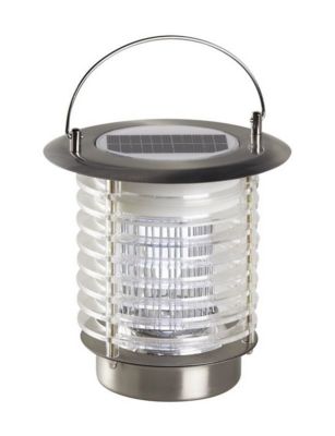 PALONE Lampe Anti Moustique Solaire 4500V avec Panneau Solaire 7,5W,  Supporte Le Chargement USB-C ou Solaire, Sûr, Ignifuge et Imperméable,  Adapté à l'utilisation Intérieure et Extérieure : : Jardin