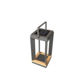 Lampe solaire LED en aluminium Anthracite PIANA