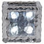 Lampe solaire LED Glaçon verre 10 cm IP65