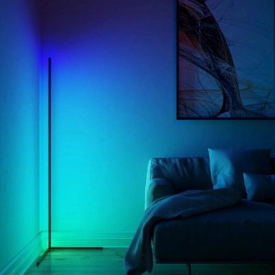 Lampe sur Pied Connectée WiFi RGBW 142cm avec Télécommande - SILAMP
