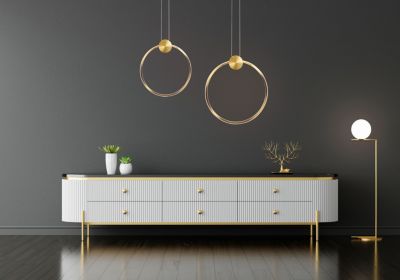 LAMPE SUSPENDUE APP1394-CP GOLD