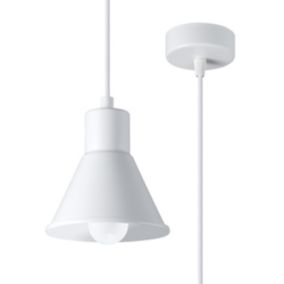 Lampe suspendue en acier 1 lampes 14x14x120cm Sollux