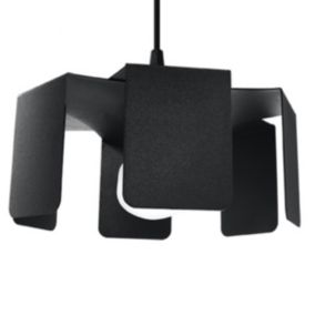 Lampe suspendue en acier 1 lampes 24x24x110cm Sollux