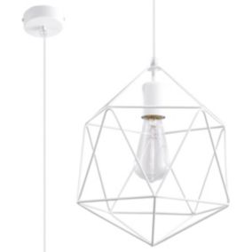 Lampe suspendue en acier 1 lampes 30x30x132cm Sollux