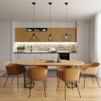 Lampe suspendue en acier 1 lampes 35x35x86cm Sollux