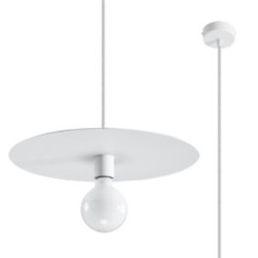 Lampe suspendue en acier 1 lampes 40x40x105cm Sollux