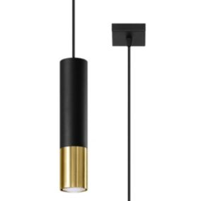 Lampe suspendue en acier 1 lampes 8x8x100cm Sollux