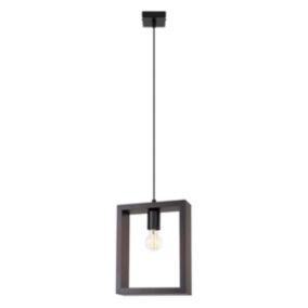 Lampe suspendue en acier/bois 1 lampes 24x8x133cm Sollux