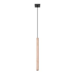 Lampe suspendue en acier/bois 1 lampes 3.5x3.5x120cm Sollux