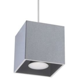 Lampe suspendue en aluminium 1 lampes 10x10x110cm Sollux