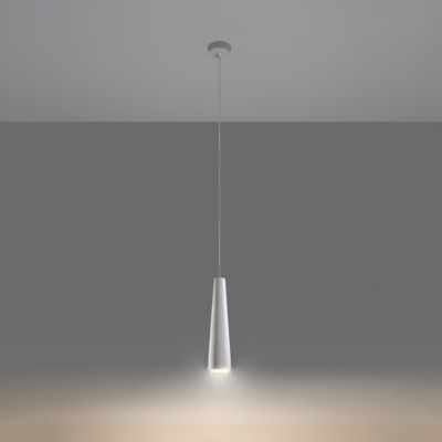 Lampe suspendue en céramique 1 ampoule 3000K - 8x8x132cm Sollux