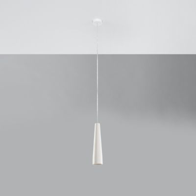 Lampe suspendue en céramique 1 ampoule 3000K - 8x8x132cm Sollux
