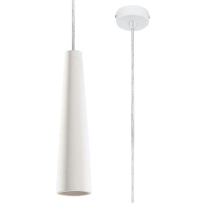 Lampe suspendue en céramique 1 ampoule 3000K - 8x8x132cm Sollux