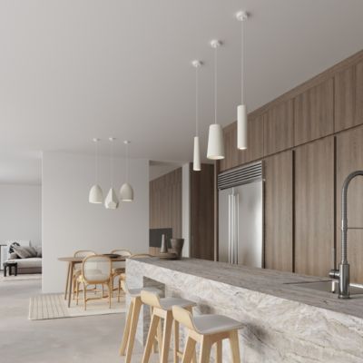 Lampe suspendue en céramique 1 ampoule 3000K - 8x8x132cm Sollux