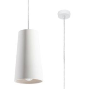 Lampe suspendue en céramique 1 lampes 16x16x128cm Sollux