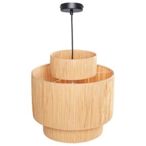 Lampe suspendue en feuilles de palmier naturel MAGECH