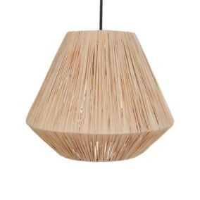 Lampe suspendue en paille naturel DAMIT