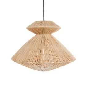 Lampe suspendue en paille naturel KEDAYAN