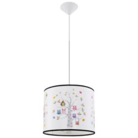 Lampe suspendue en PVC 1 lampes 30x30x82cm Sollux