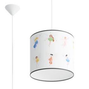 Lampe suspendue en PVC 1 lampes 30x30x95cm Sollux