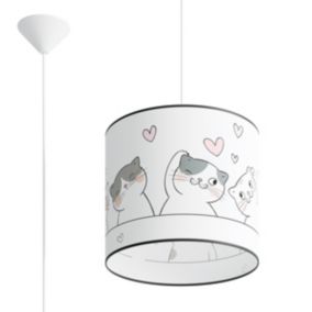 Lampe suspendue en PVC 1 lampes 30x30x95cm Sollux