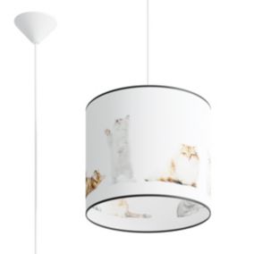 Lampe suspendue en PVC 1 lampes 30x30x95cm Sollux