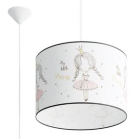 Lampe suspendue en PVC 1 lampes 40x40x95cm Sollux