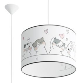 Lampe suspendue en PVC 1 lampes 40x40x95cm Sollux