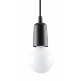 Lampe suspendue en PVC 1 lampes 9x9x90cm Sollux