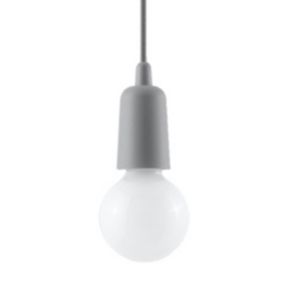 Lampe suspendue en PVC 1 lampes 9x9x90cm Sollux